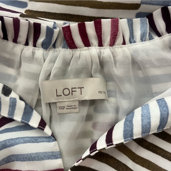 LOFT Ruffled High Neck Dress - Picture 3 of 5